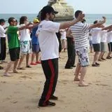 group training on the beach portugal 2011